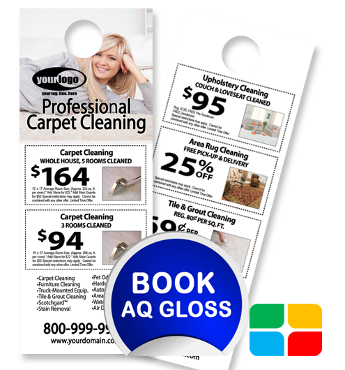 Carpet Cleaning Door Hangers ca01075 4.25 x 11 AQ