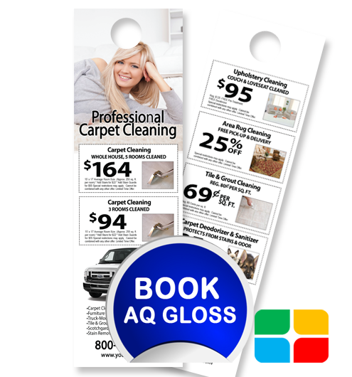 Carpet Cleaning Door Hangers ca01075 4.25 x 14 AQ