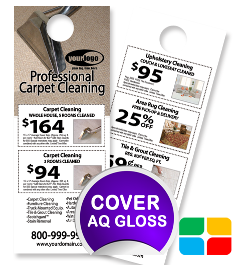 Carpet Cleaning Door Hangers ca01076 4.25 x 11 Cover