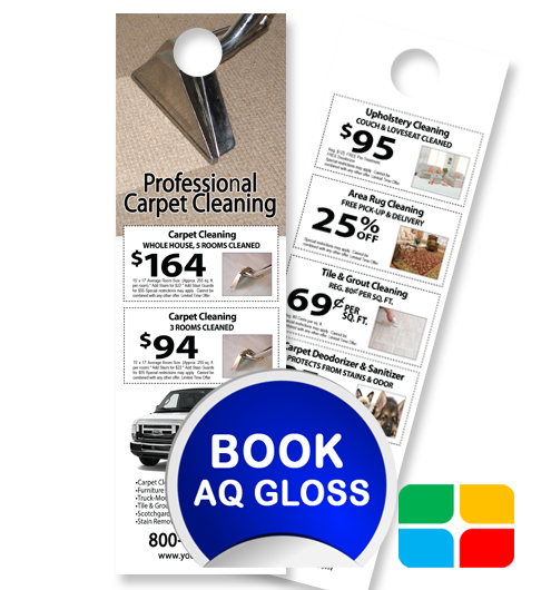 Carpet Cleaning Door Hangers ca01076 4.25 x 14 AQ