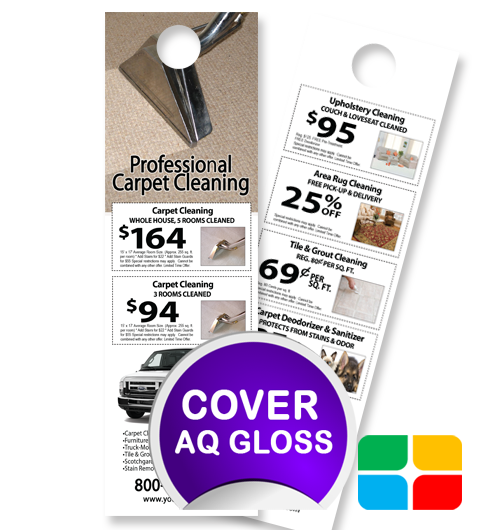 Carpet Cleaning Door Hangers ca01076 4.25 x 14 Cover