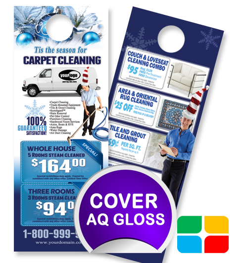 Carpet Cleaning Door Hangers ca02001 4.25 x 11 Cover