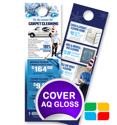 Carpet Cleaning Door Hangers ca02001 4.25 x 14 Cover