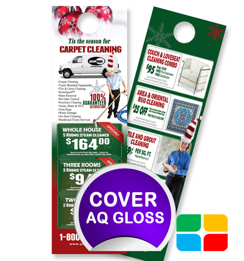 Carpet Cleaning Door Hangers ca02002 4.25 x 14 Cover