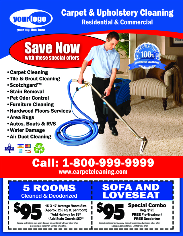 Carpet Cleaning EDDM (8.5 x 11) #CA00006 Matte Front