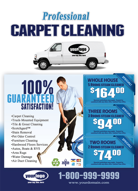 Carpet Cleaning EDDM (6.5 x 9) #CA01001 Matte Front