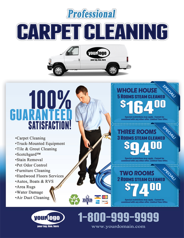 Carpet Cleaning EDDM (8.5 x 11) #CA01001 Cover Front