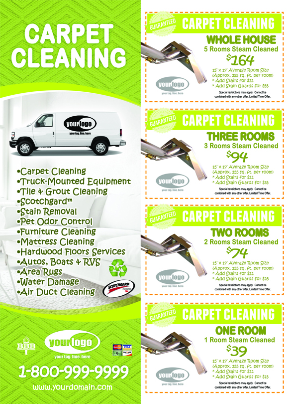 Carpet Cleaning EDDM (6.5 x 9) #CA01005 Matte Front