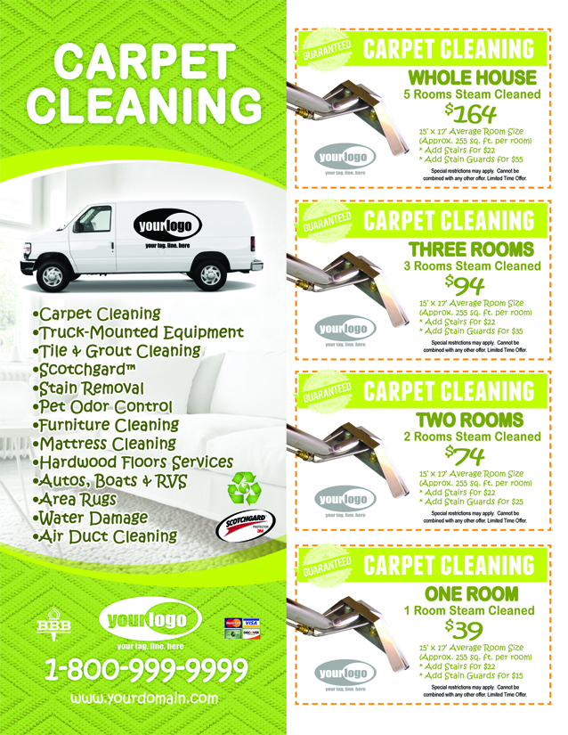 Carpet Cleaning EDDM (8.5 x 11) #CA01005 Matte Front