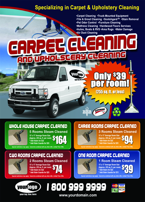 Carpet Cleaning EDDM (6.5 x 9) #CA01010 Matte Front