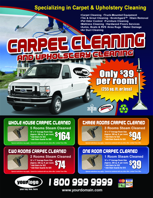 Carpet Cleaning EDDM (8.5 x 11) #CA01010 Matte Front