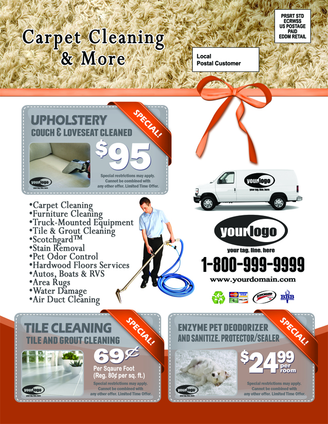 Carpet Cleaning EDDM (8.5 x 11) #CA01024 Matte Back