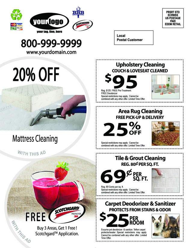 Carpet Cleaning EDDM (8.5 x 11) #CA01075 Matte Back