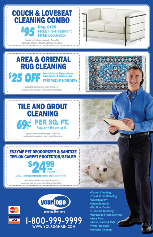 Carpet Cleaning Flyer (8.5 x 5.5) #CA00008 Back