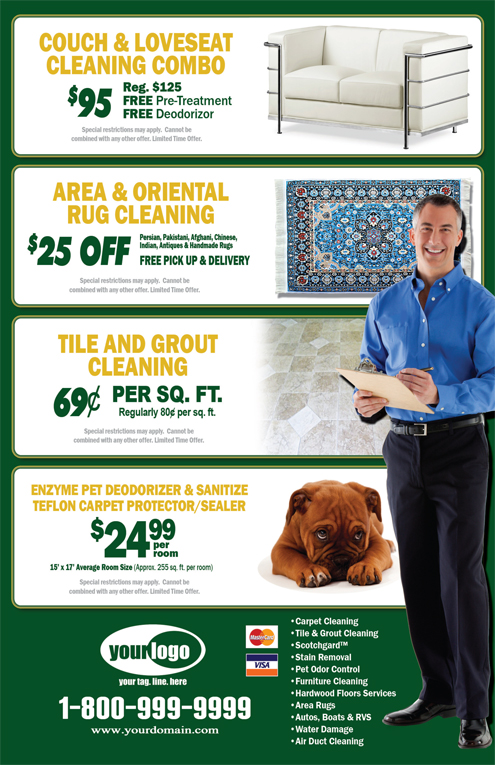 Carpet Cleaning Flyer (8.5 x 5.5) #CA01002 Back