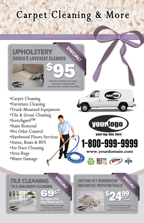 Carpet Cleaning Flyer (8.5 x 5.5) #CA01020 Back