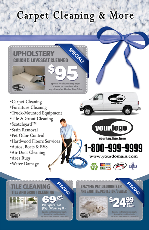 Carpet Cleaning Flyer (8.5 x 5.5) #CA01021 Back