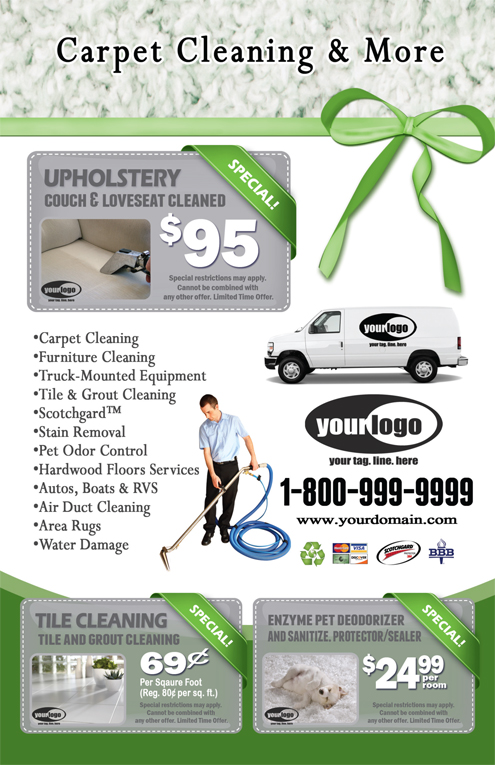 Carpet Cleaning Flyer (8.5 x 5.5) #CA01023 Back