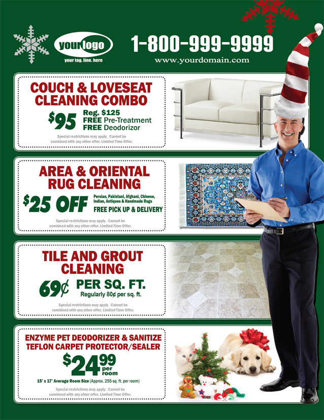 Carpet Cleaning Flyer (8.5 x 11) #CA02002 Back