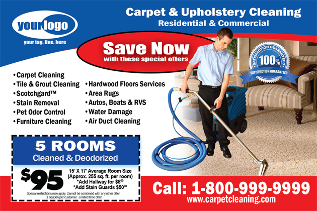 Carpet Cleaning Postcard (4 x 6) #CA00006 Matte Front