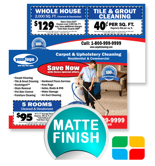 Carpet Cleaning Postcards ca00006 4 x 6 Matte