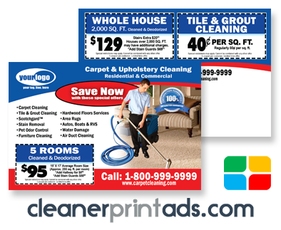 Carpet Cleaning Postcards #CA00006 4 x 6 UV Gloss