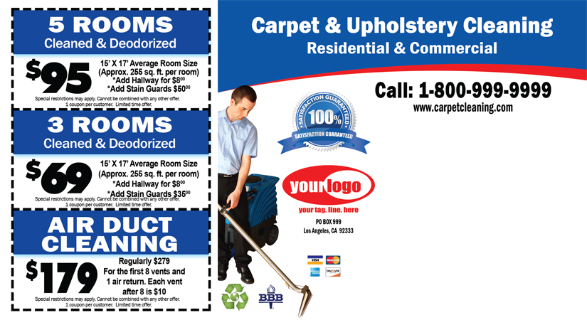 Carpet Cleaning Postcard (6 x 11) #CA00006 Matte Back