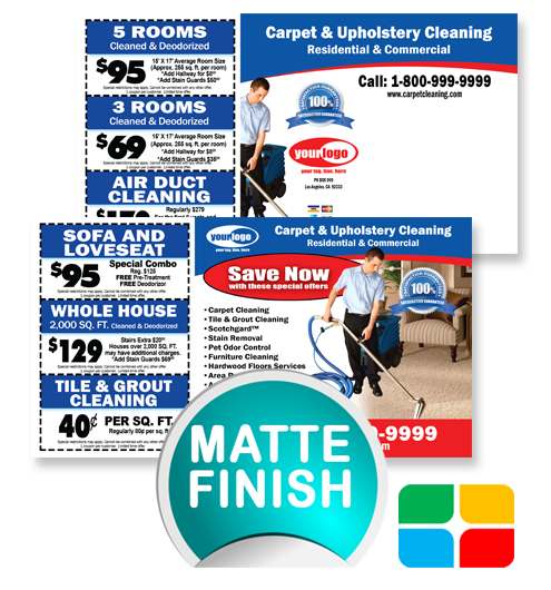 Carpet Cleaning Postcards ca00006 4 x 6 Matte