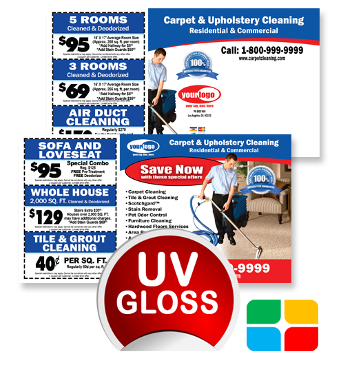 Carpet Cleaning Postcards ca00006 4 x 6 UV Gloss