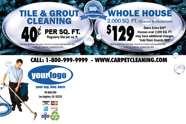 Carpet Cleaning Postcard (4 x 6) #CA00007 Matte Back