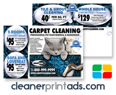 Carpet Cleaning Postcards #CA00007 4 x 6 Matte