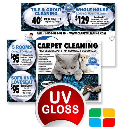 Carpet Cleaning Postcards ca00007 4 x 6 UV Gloss