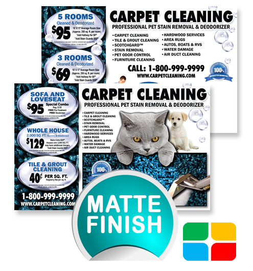 Carpet Cleaning Postcards ca00007 4 x 6 Matte