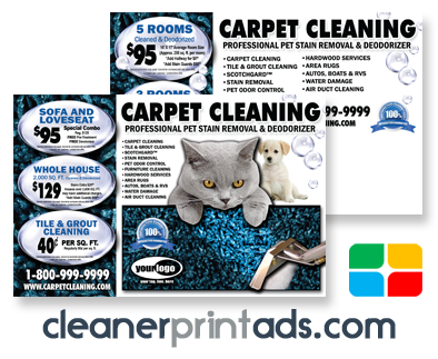 Carpet Cleaning Postcards #CA00007 8.5 x 5.5 UV Gloss