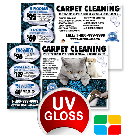 Carpet Cleaning Postcards ca00007 4 x 6 UV Gloss