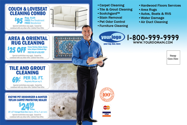 Carpet Cleaning Postcard (4 x 6) #CA00008 Matte Back