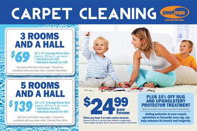 Carpet Cleaning Postcard (4 x 6) #CA00008 Matte Front