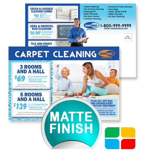 Carpet Cleaning Postcards ca00008 4 x 6 Matte