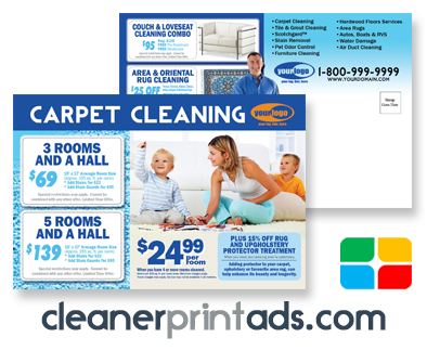 Carpet Cleaning Postcards #CA00008 4 x 6 Matte