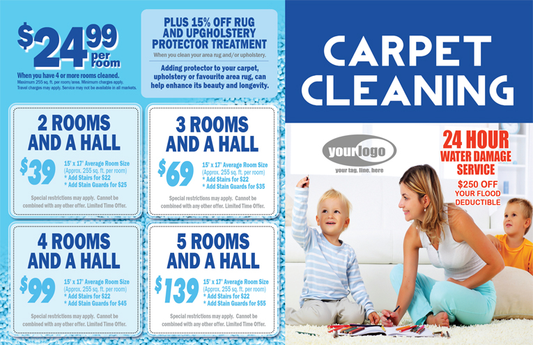 Carpet Cleaning Postcard (8.5 x 5.5) #CA00008 Matte Front