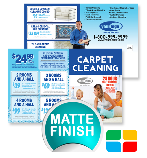 Carpet Cleaning Postcards ca00008 4 x 6 Matte