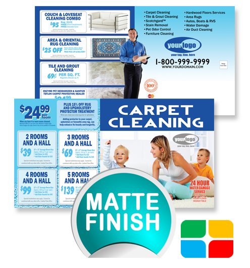 Carpet Cleaning Postcards ca00008 4 x 6 Matte