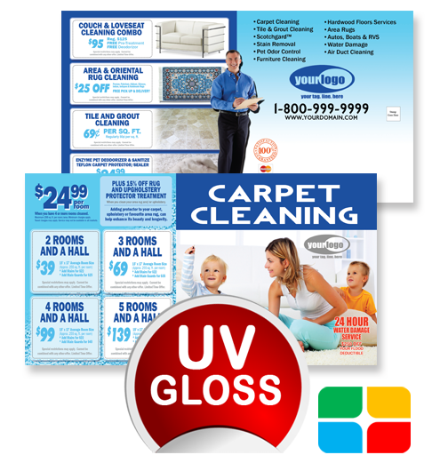 Carpet Cleaning Postcards ca00008 4 x 6 UV Gloss