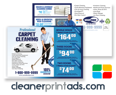 Carpet Cleaning Postcards #CA01001 4 x 6 Matte