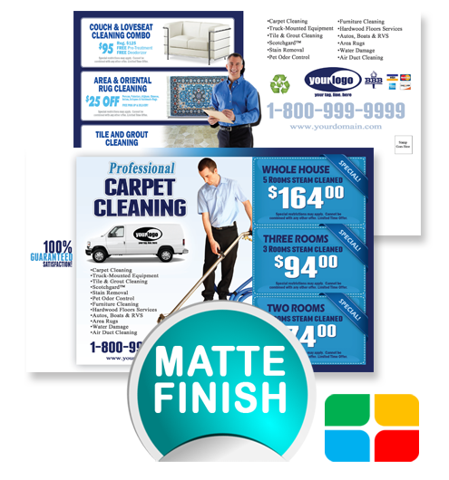 Carpet Cleaning Postcards ca01001 4 x 6 Matte