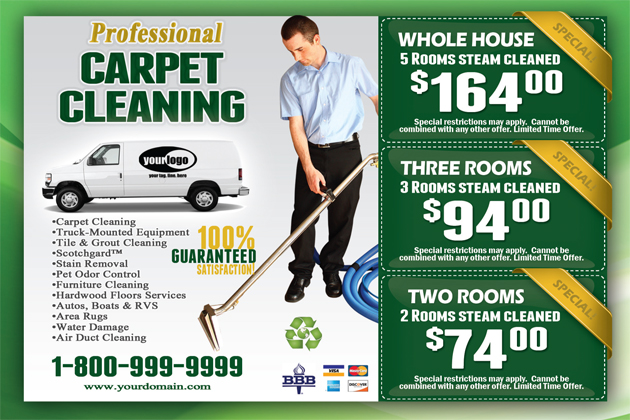 Carpet Cleaning Postcard (4 x 6) #CA01002 Matte Front