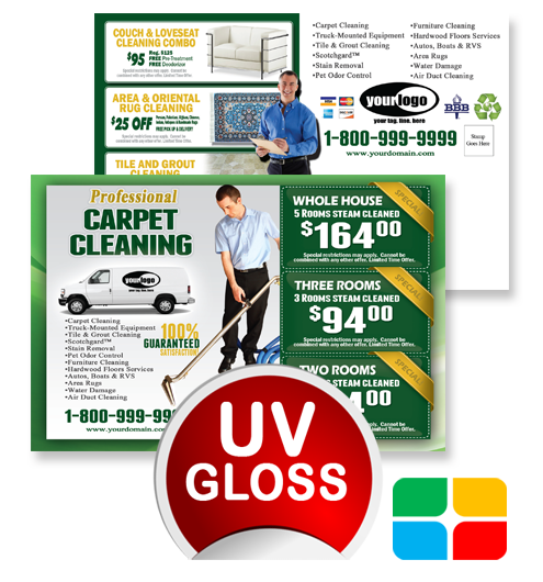 Carpet Cleaning Postcards ca01002 4 x 6 UV Gloss