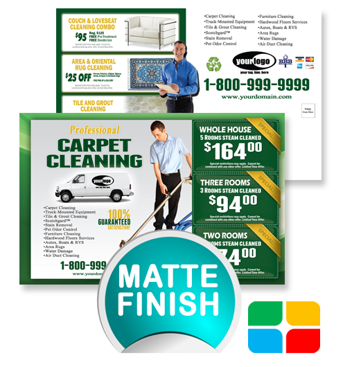 Carpet Cleaning Postcards ca01002 4 x 6 Matte