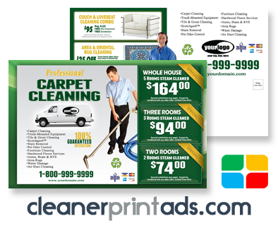 Carpet Cleaning Postcards #CA01002 8.5 x 5.5 UV Gloss