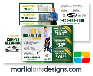 Carpet Cleaning Postcards #CA01002 6 x 11 Matte